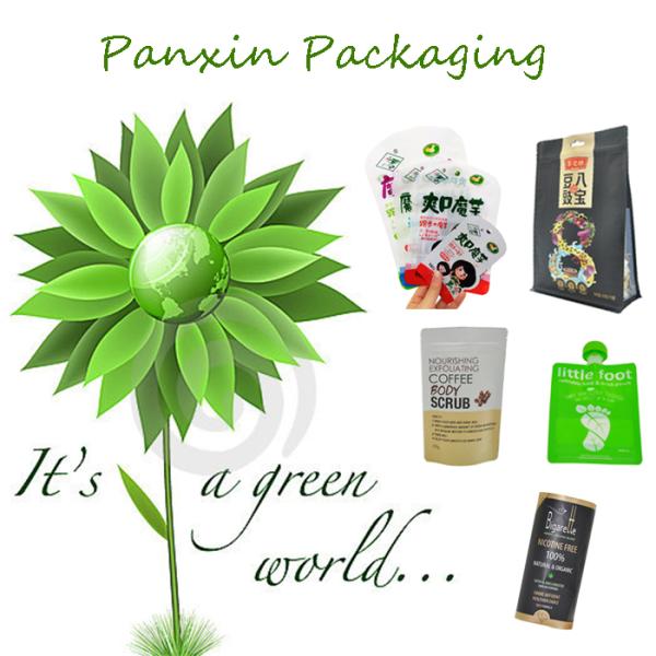 Custom Printed Aluminum Vacuum Sealable Back Side Gusset Tea Package Bag