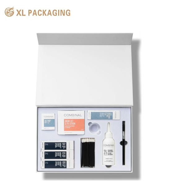 XL Packaging Custom Printed Cosmetic Boxes Custom Print Luxury Custom Cosmetic Box Gold Foil Stamping Velvet Lining Magnetic Closure Premium Packaging