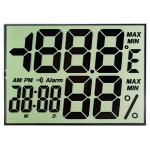 Positive Reflective Segment LCD Display Duty 1/4 Customized LCD Panel