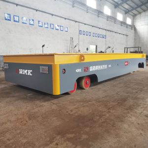 Steel Beam Battery Flat Transfer Trolleys Maintenance Free 50 Tons
