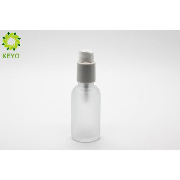 Boston Round Glass Pump Bottles 30ml For Liquid Foundation / Concealer