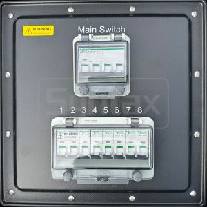 Syntax MD1 Three Phase 32AMP HDPE Portable Distribution Board IP67 For Stage