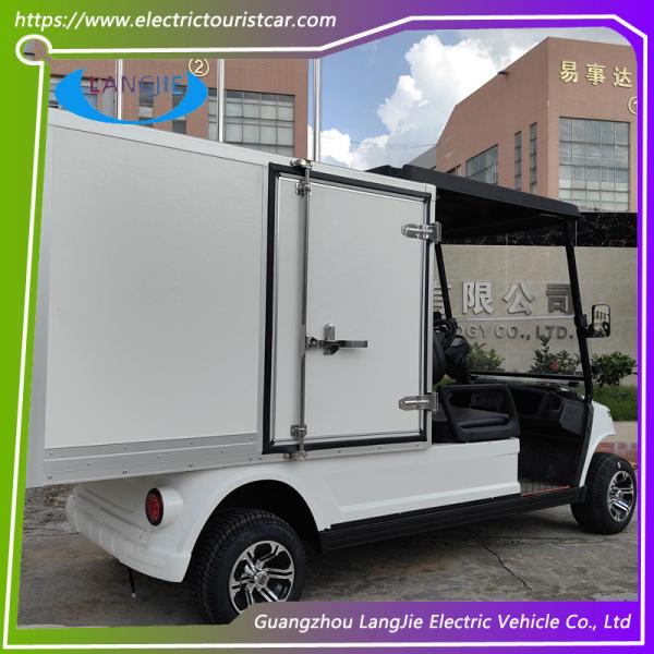 White 2 Passenger Electric Golf Cart Factory AC motor 48V Electric Cargo Vehicle For Park
