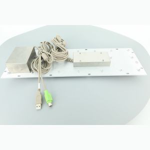 English Metal Keyboard With Trackball Dustproof 304 Stainless Steel