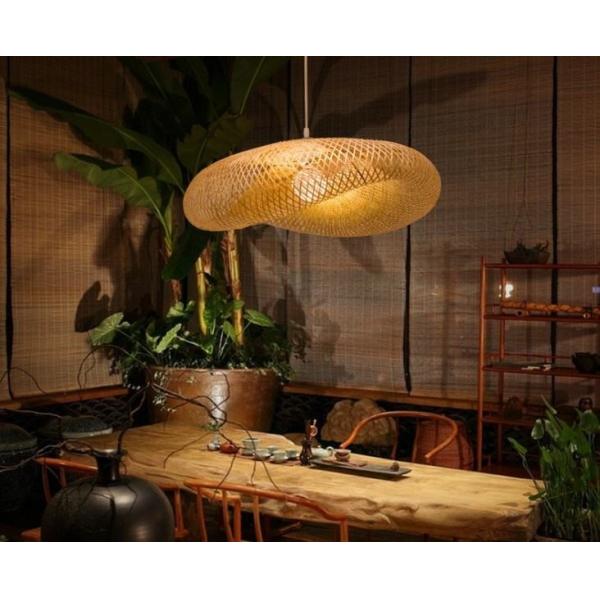 Buy Bamboo Rattan Shade Modern Pendant Light D60cm / D80cm / D100cm at wholesale prices