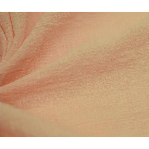 Environmental 110GSM Muslin Blanket Fabric Orange Gauze Fabric