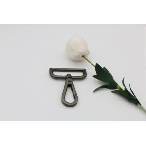 Good quality plating gunmetal color 38.5 mm metal snap hook lanyard for purse