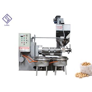 Screw Type Making Soybean Food Edible Oil Machine 60 - 100 RPM Squeezer Speed