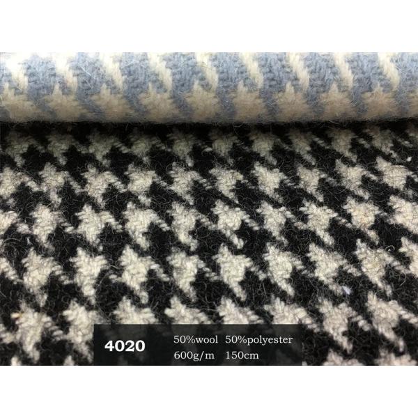 58 inch Red Plaid Tweed Fabric / 800gsm Wool Tweed Upholstery Fabric