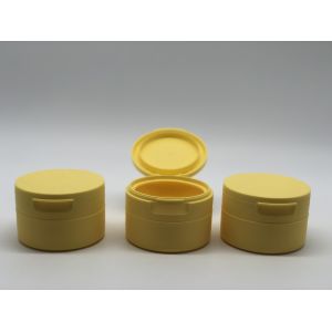 2.65Oz/75g Empty Cosmetic Jar Packaging PP Plastic Cosmetic Jar With PMMA Round