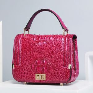 Authentic Genuine Crocodile Skin Female Small Purse Women Handbag Exotic