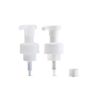 Clear White Foaming Soap Pumps Lightweight 40/410 Secure Clip