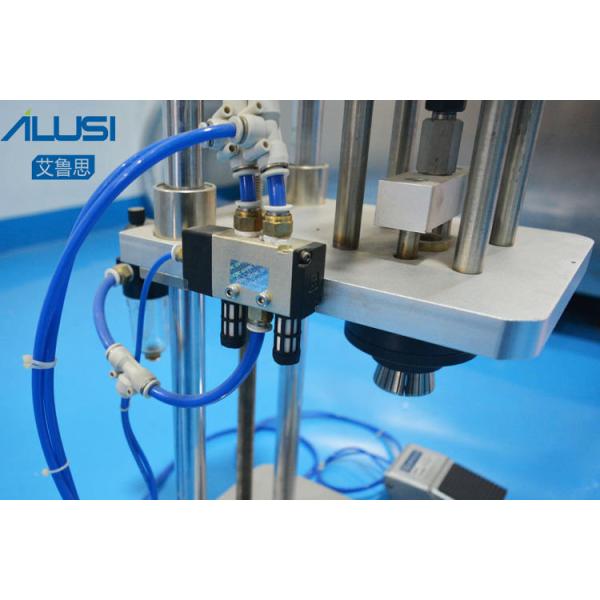 Semi Auto Perfume Manufacturing Equipment Table Top Pneumatic Small Perfume Bottle Pump Crimping Machine