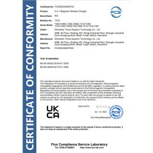 Shenzhen Times Superior Technology Co., Ltd. Certifications