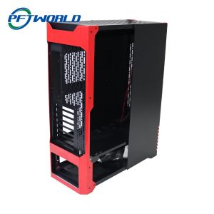 Sheet Metal Parts, Red and Black Aluminum Parts, Laser Cutting, Assembly,