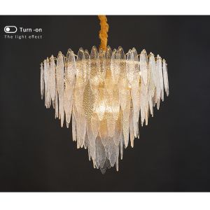 Round Multilayer Crystal Chandelier for Living Room Dining Room kitchen pendant