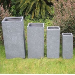 Powder Coated Finishing Fiber Clay Planters For Gardening Needs