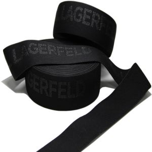 Sewing Thick Nylon Webbing Crossbody Bags 4cm Black Elastic Band