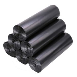 Large Portable HDPE Plastic Bin Liner Trash Bags Made from Recycled Materials