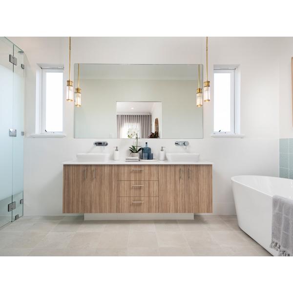 Modern Bathroom Vanity with Sink LED Defogging Mirror Cabinet and Smart Sensor Light