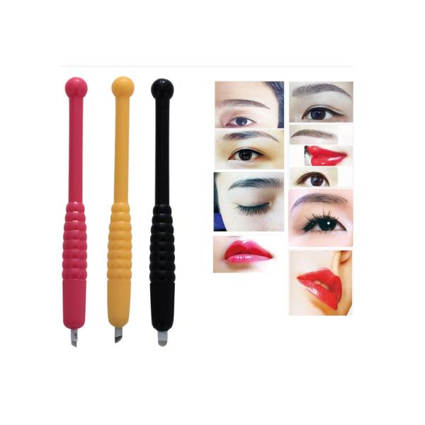 Sterilized Disposable Microblading Manual Pen With Cruved Needle