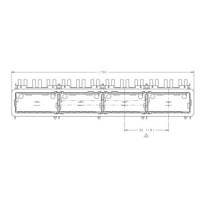 TE 2007625-1 QSFP+ 1x4 Cage With Heat Sink 14 Gb/s Press-Fit Through Hole