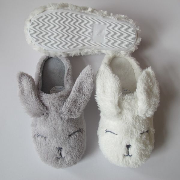 OEM Designs Winter Womens House Slippers Animal Style With 3D Trims
