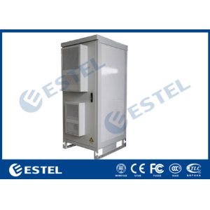 40U Telecom Equipment Outdoor Communication Cabinets Single Wall With Heat