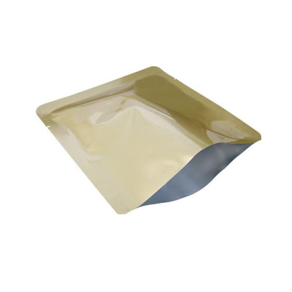 Aluminum Foil Flat Three Side Bag Printed Gold Aluminum Foil Bag