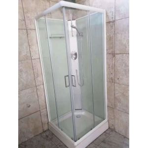 Quality Insulation 80X80cm Glass Bath Shower Room Square White for sale