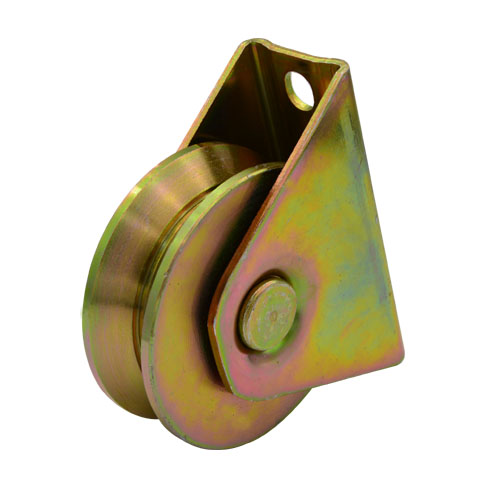 Sliding gate roller GW602 Y Groove,Galvanized, Iron, Double bearing