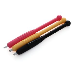 Quality Sterilized Disposable Microblading Manual Pen With Cruved Needle for sale