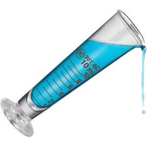 Lab Graduated Measuring Cup With Spout Wide Mouth Glass Conical Beaker Liquid