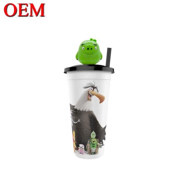 Customized Plastic Figurine OEM Cup Topper Figures Create Birthday Figure Cup