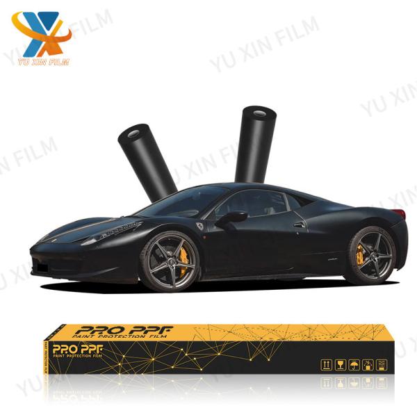 Buy Satin Black PPF Protection Film Full Body Matte Frosting TPU PPF Car Wrap 190um at wholesale prices