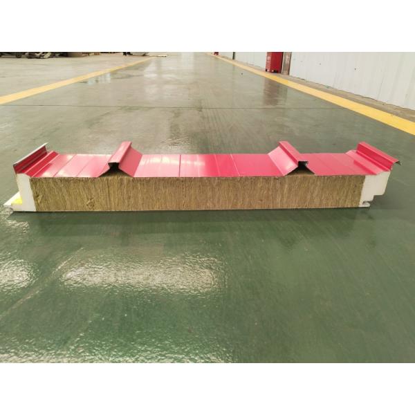 Buy 150mm Thickness Rockwool Sandwich Panel For Wall Building Warehouse at wholesale prices