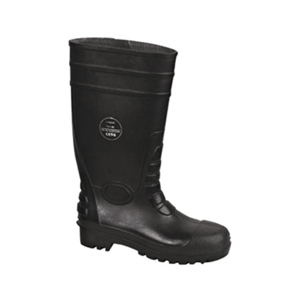 Waterproof Midsole Material PVC Steel Toe Safety Rain Boots for Customized Needs