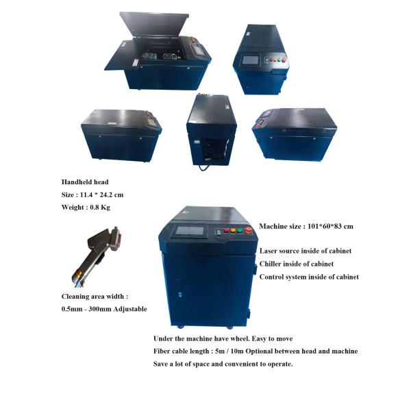 Buy 2000w Handheld Rust Removal Laser Gun For Paint Stain Removal CE certified at wholesale prices