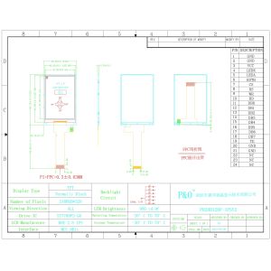 Polcd Small Lcd 2.8 inch 240x320 High Brightness 900 nit IPS LCD Module Display
