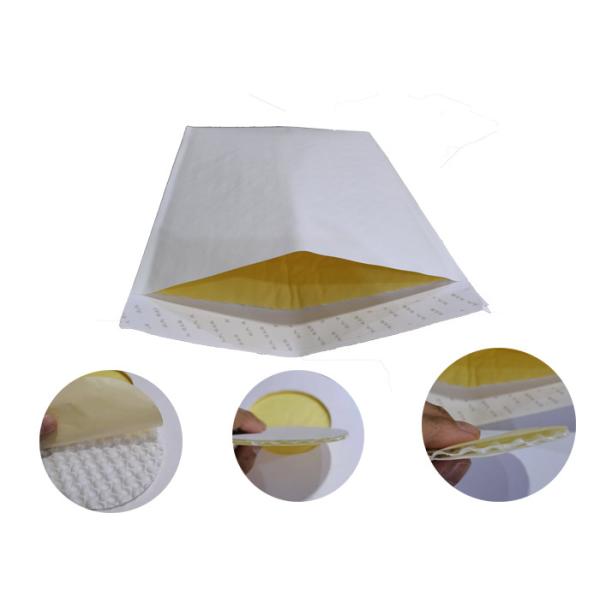 Buy White 2 layer Eco Friendly Padded Mailers With Bubble Shape at wholesale prices