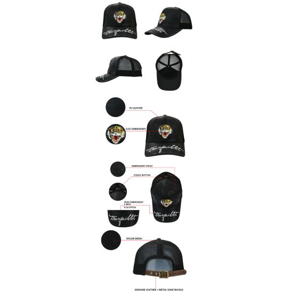 Waterproof Casual PU Leather Baseball Cap / Summer Baseball Caps Unisex