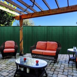 Durable Easy To Install PVC Bamboo Garden Fence