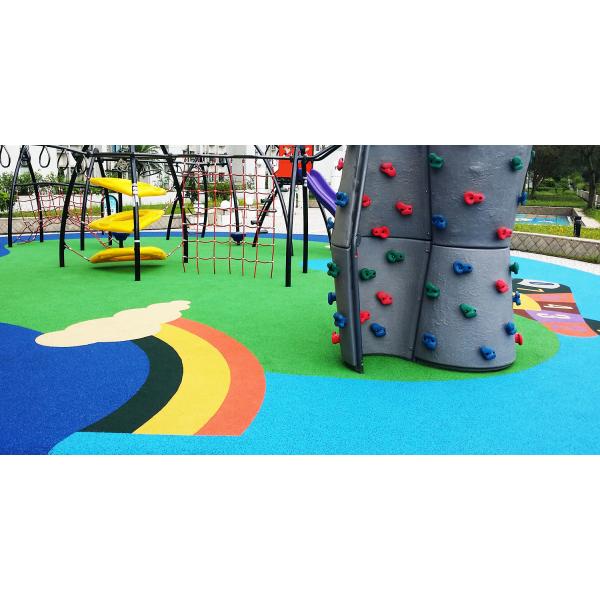 Customized EPDM Rubber Running Track Excellent Flexibility Slip Resistance Many