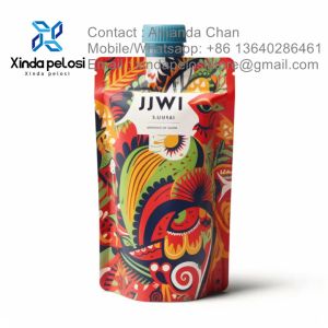 Free Sample Custom Juice Pouch Jelly Food Packaging Liquid Bag Stand Up Pouch