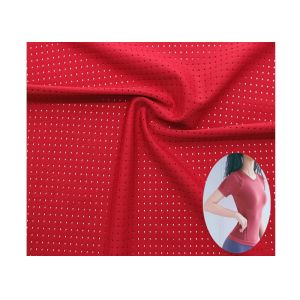 Jacquard Sports Mesh Fabric Sportswear Yoga 4 Way Stretch Knitted