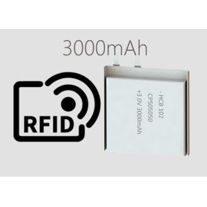Quality 3V 5.2Mm 3000mAh CP505050 Rfid Battery for sale