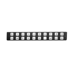 Ruggedized Ip65 20 Keys Black Gate Keypad 304 Stainless Steel