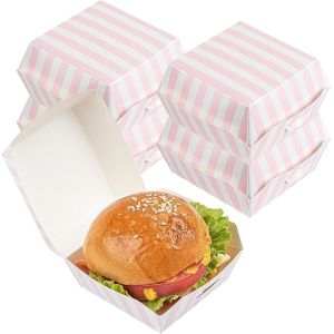 Customized Eco Friendly Mini Burger Boxes Clamshell Food Containers