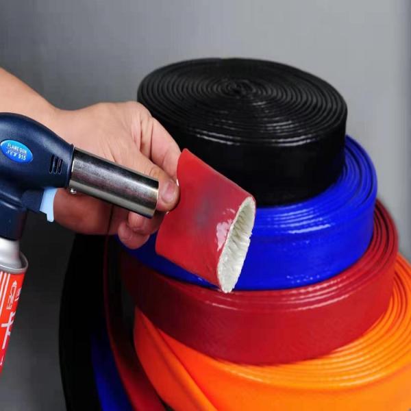 0.5mm Silicone Rubber Fiberglass Sleeving Insulated Fireproof