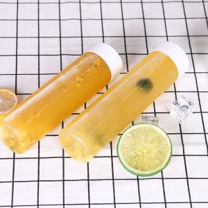 170mm Height Plastic Beverage Cans Clear Voss Bottle Food Grade